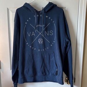 Vans Blue Hoodie Size XL – Classic Casual Style